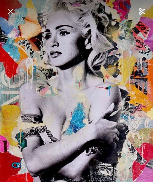 Femme Icons, Collagen & Acrylkunst auf Leinwand